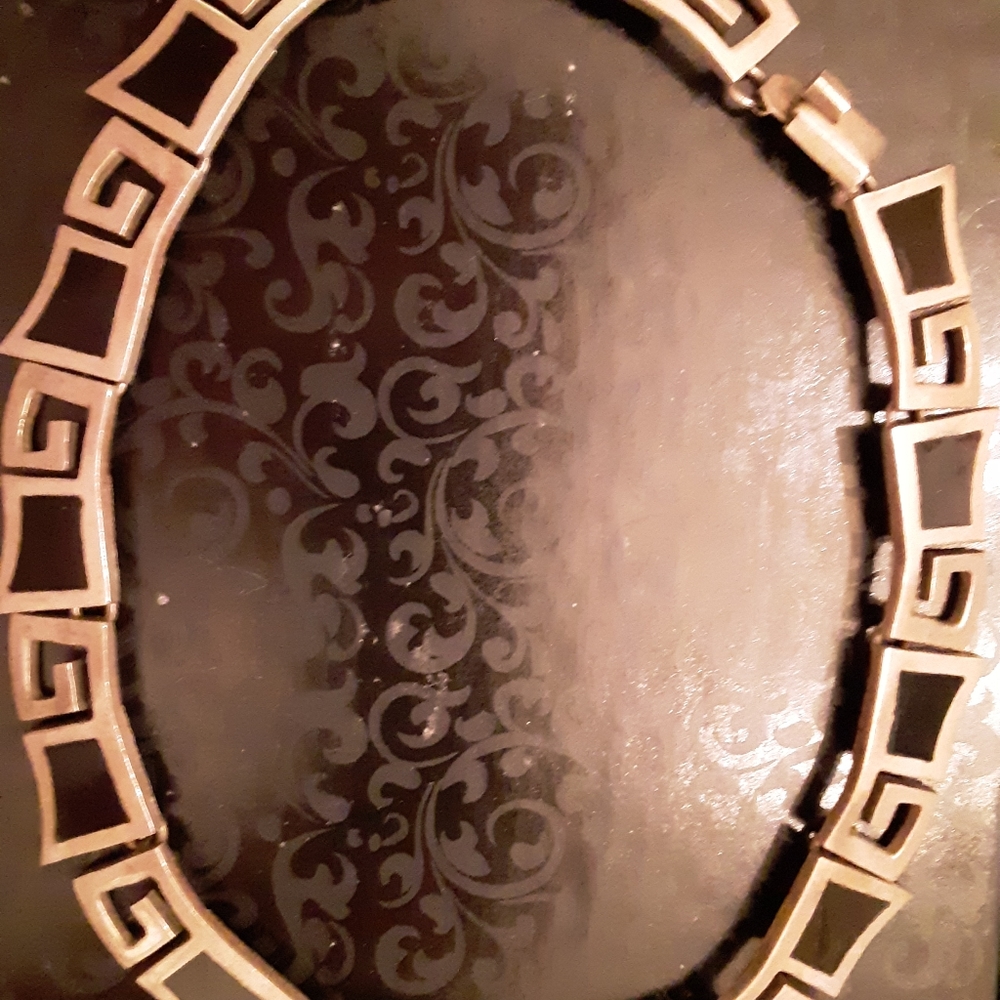 This Silver and Black onyx ONE OF A KIND NECKLACE